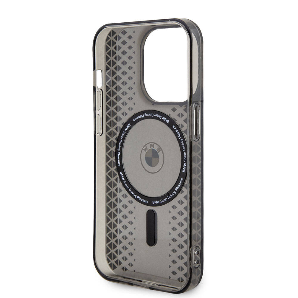 Apple iPhone 15 Pro Kılıf BMW M-safe Şarj Özellikli Transparan IML Signature Orjinal Lisanslı Kapak