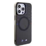 Apple iPhone 15 Pro Kılıf BMW M-safe Şarj Özellikli Transparan M Dizayn Orjinal Lisanslı Kapak