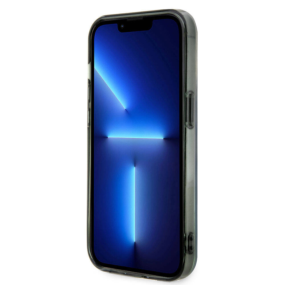Apple iPhone 15 Pro Kılıf BMW M-safe Şarj Özellikli Transparan Renk Geçişli Iridescent Orjinal Lisanslı Kapak