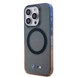 Apple iPhone 15 Pro Kılıf BMW M-safe Şarj Özellikli Transparan Renkli Çerçeveli Orjinal Lisanslı Kapak