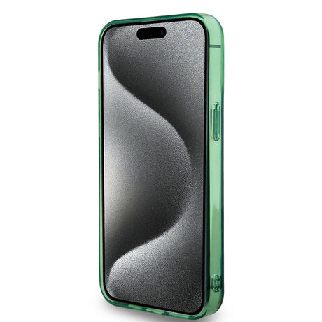 Apple iPhone 15 Pro Kılıf BMW M-safe Şarj Özellikli Transparan Tricolor Stripes Orjinal Lisanslı Kapak