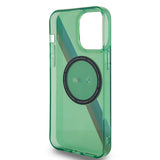 Apple iPhone 15 Pro Kılıf BMW M-safe Şarj Özellikli Transparan Tricolor Stripes Orjinal Lisanslı Kapak