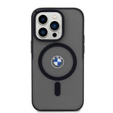 Apple iPhone 15 Pro Kılıf BMW Orjinal Lisanslı M-safe Şarj Özellikli IML Baskı Logolu Buzlu Mat Kapak