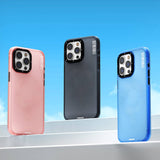 Apple iPhone 15 Pro Kılıf Buzlu Mat Tasarım Youngkit Colored Sand Serisi Kapak