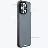 Apple iPhone 15 Pro Kılıf Buzlu Mat Tasarım Youngkit Colored Sand Serisi Kapak