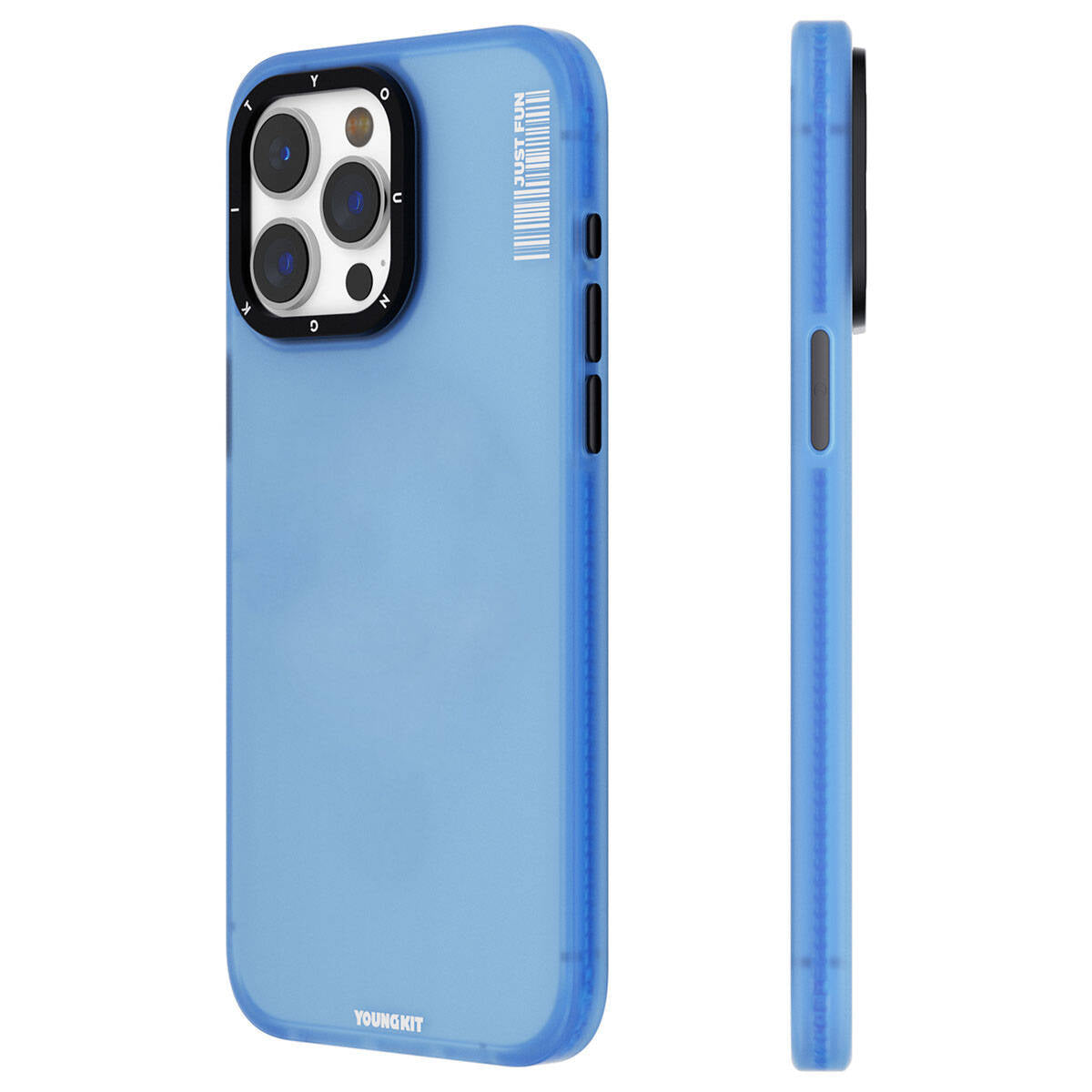 Apple iPhone 15 Pro Kılıf Buzlu Mat Tasarım Youngkit Colored Sand Serisi Kapak