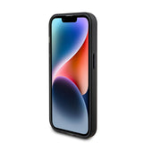Apple iPhone 15 Pro Kılıf Ferrari M-safe Şarj Özellikli Standlı Buzlu Yüzey Dizayn Kapak
