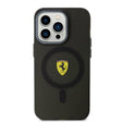 Apple iPhone 15 Pro Kılıf Ferrari Orjinal Lisanslı M-safe Şarj Özellikli Kontrast Bumper Kapak