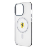 Apple iPhone 15 Pro Kılıf Ferrari Orjinal Lisanslı M-safe Şarj Özellikli Kontrast Bumper SF Ring Kapak