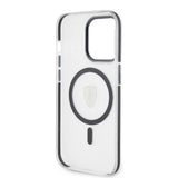Apple iPhone 15 Pro Kılıf Ferrari Orjinal Lisanslı M-safe Şarj Özellikli Kontrast Bumper SF Ring Kapak