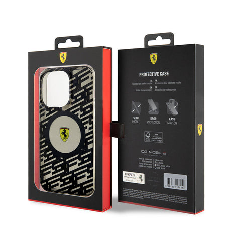 Apple iPhone 15 Pro Kılıf Ferrari Orjinal Lisanslı M-safe Şarj Özellikli Multi SF Kapak