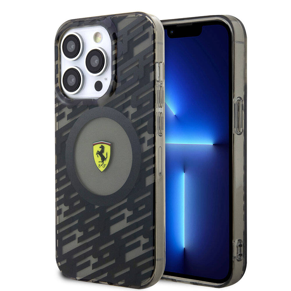 Apple iPhone 15 Pro Kılıf Ferrari Orjinal Lisanslı M-safe Şarj Özellikli Multi SF Kapak