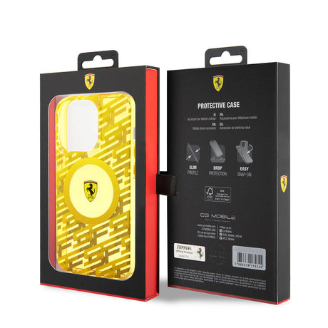 Apple iPhone 15 Pro Kılıf Ferrari Orjinal Lisanslı M-safe Şarj Özellikli Multi SF Kapak