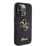 Apple iPhone 15 Pro Kılıf Guess Orjinal Lisanslı 4G Büyük Metal Logolu Glitter Kapak