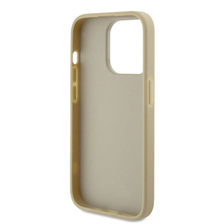 Apple iPhone 15 Pro Kılıf Guess Orjinal Lisanslı 4G Büyük Metal Logolu Glitter Kapak