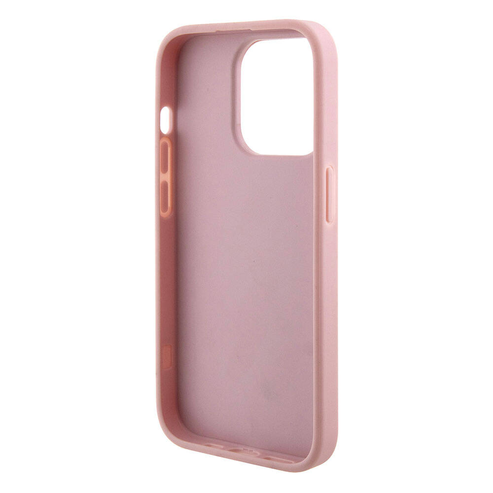 Apple iPhone 15 Pro Kılıf Guess Orjinal Lisanslı 4G Büyük Metal Logolu Glitter Kapak