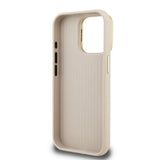 Apple iPhone 15 Pro Kılıf Guess Orjinal Lisanslı Grained Yazı Logolu Kamera Standlı Kapak