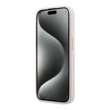 Apple iPhone 15 Pro Kılıf Guess Orjinal Lisanslı M-safe Kabartmalı 4G Desenli Yazı Logolu Kapak