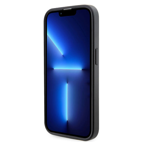 Apple iPhone 15 Pro Kılıf Guess Orjinal Lisanslı M-safe Şarj Özellikli 4G Şerit Tasarımlı Printed Kapak