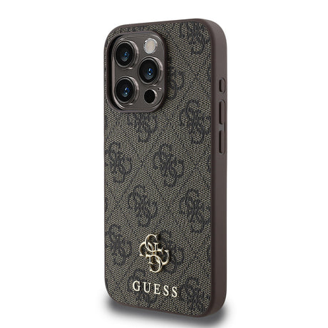 Apple iPhone 15 Pro Kılıf Guess Orjinal Lisanslı M-safe Şarj Özellikli Small 4G Classic Kapak