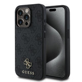 Apple iPhone 15 Pro Kılıf Guess Orjinal Lisanslı M-safe Şarj Özellikli Small 4G Classic Kapak