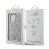 Apple iPhone 15 Pro Kılıf Guess Orjinal Lisanslı M-safe Şarj Özellikli Small 4G Classic Kapak