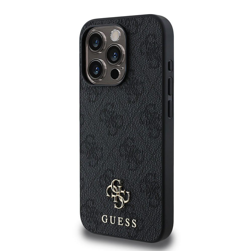 Apple iPhone 15 Pro Kılıf Guess Orjinal Lisanslı M-safe Şarj Özellikli Small 4G Classic Kapak