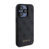 Apple iPhone 15 Pro Kılıf Guess Orjinal Lisanslı M-safe Şarj Özellikli Yazı Logolu 4G Desenli Kapak + Powerbank 5000mAh 2in1 Set