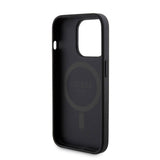 Apple iPhone 15 Pro Kılıf Guess Orjinal Lisanslı M-safe Şarj Özellikli Yazı Logolu 4G Desenli Kapak + Powerbank 5000mAh 2in1 Set