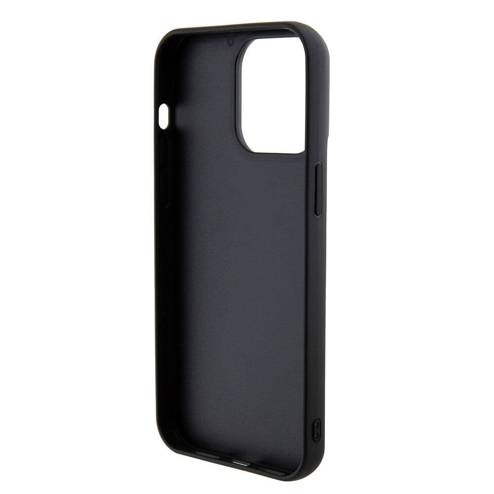 Apple iPhone 15 Pro Kılıf Guess Orjinal Lisanslı Pullu Arka Yüzey Metal Yazı Logolu Sequin Script Kapak