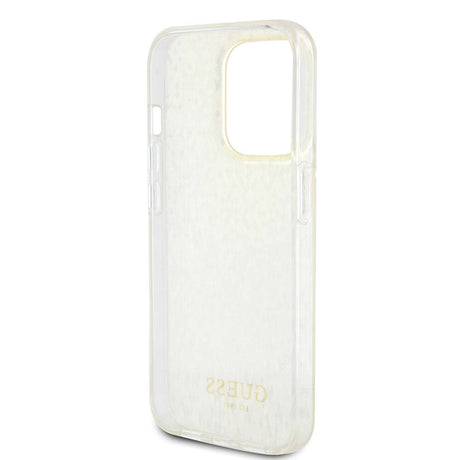 Apple iPhone 15 Pro Kılıf Guess Orjinal Lisanslı Yazı Logolu Mirror Disco Kapak