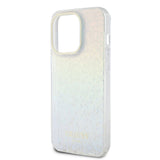 Apple iPhone 15 Pro Kılıf Guess Orjinal Lisanslı Yazı Logolu Mirror Disco Kapak