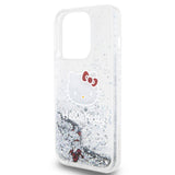 Apple iPhone 15 Pro Kılıf Hello Kitty Orjinal Lisanslı İkonik Sıvılı Glitter Kapak