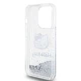 Apple iPhone 15 Pro Kılıf Hello Kitty Orjinal Lisanslı İkonik Sıvılı Glitter Kapak