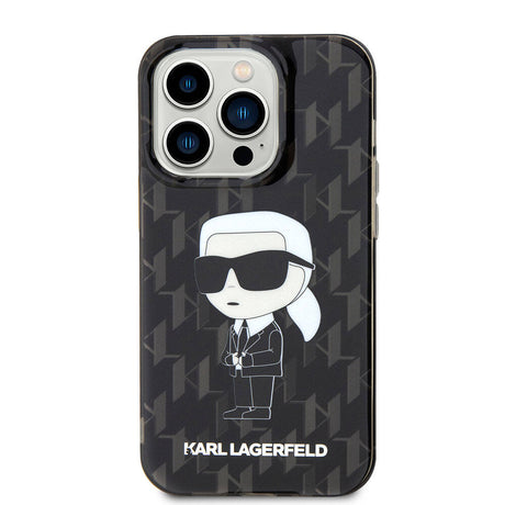 Apple iPhone 15 Pro Kılıf Karl Lagerfeld IML İkonik Monogram Orjinal Lisanslı Kapak