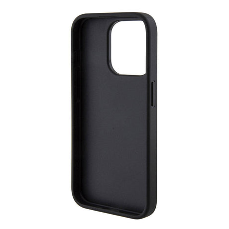Apple iPhone 15 Pro Kılıf Karl Lagerfeld Kartlıklı Saffiano 3D RSG Logo Orjinal Lisanslı Kapak