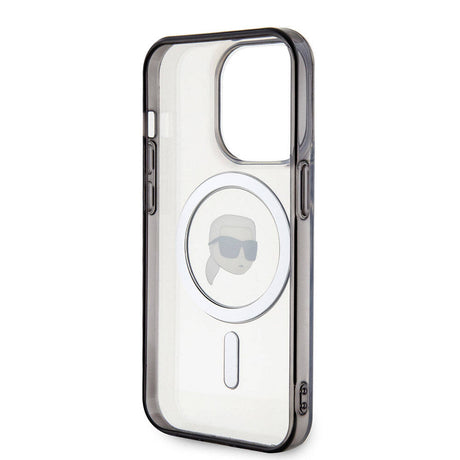 Apple iPhone 15 Pro Kılıf Karl Lagerfeld M-safe Şarj Özellikli IML Karl Orjinal Lisanslı Kapak