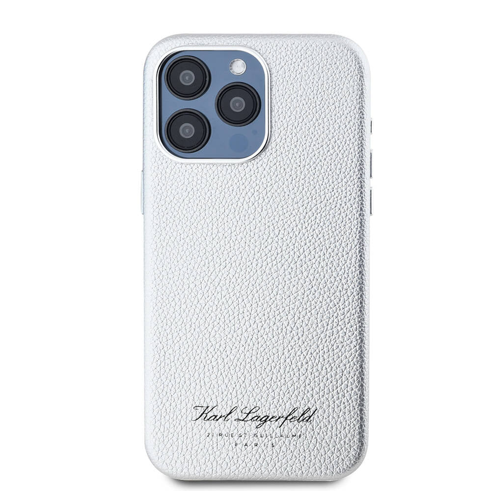 Apple iPhone 15 Pro Kılıf Karl Lagerfeld Orjinal Lisanslı KL Yazılı Hotel Kapak