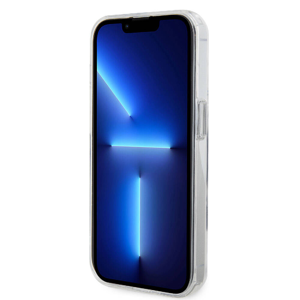 Apple iPhone 15 Pro Kılıf Karl Lagerfeld Orjinal Lisanslı M-safe Şarj Özellikli K&C İkonik Baskılı Ring Standlı Kapak