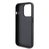 Apple iPhone 15 Pro Kılıf Karl Lagerfeld Orjinal Lisanslı Metal Logo Kartlıklı Saffiano Kapak