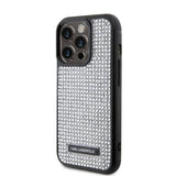 Apple iPhone 15 Pro Kılıf Karl Lagerfeld Taşlı Metal Logo Orjinal Lisanslı Kapak
