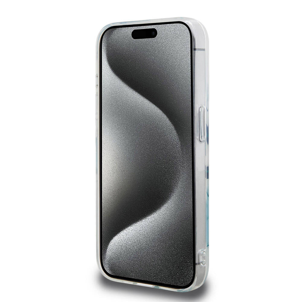 Apple iPhone 15 Pro Kılıf Lacoste Orjinal Lisanslı M-safe Şarj Özellikli Çift Katmanlı Yamalar Desenli Kapak