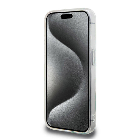 Apple iPhone 15 Pro Kılıf Lacoste Orjinal Lisanslı M-safe Şarj Özellikli Çift Katmanlı Yamalar Desenli Kapak