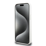 Apple iPhone 15 Pro Kılıf Lacoste Orjinal Lisanslı M-safe Şarj Özellikli PU Deri Görünümlü Kartlıklı Karışık Monogram Desenli Kapak
