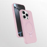 Apple iPhone 15 Pro Kılıf M-safe Şarj Özellikli Standlı Zore Samara Kapak