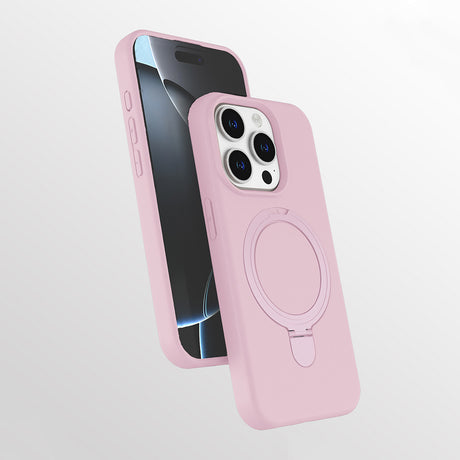 Apple iPhone 15 Pro Kılıf M-safe Şarj Özellikli Standlı Zore Samara Kapak