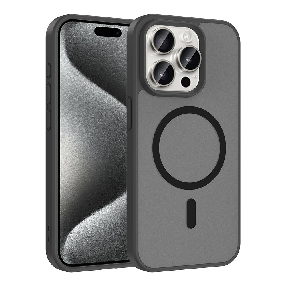 Apple iPhone 15 Pro Kılıf M-safe Şarj Özellikli Zore Babet Kapak