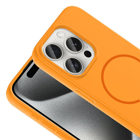 Apple iPhone 15 Pro Kılıf M-safe Şarj Özellikli Zore Meta Kapak