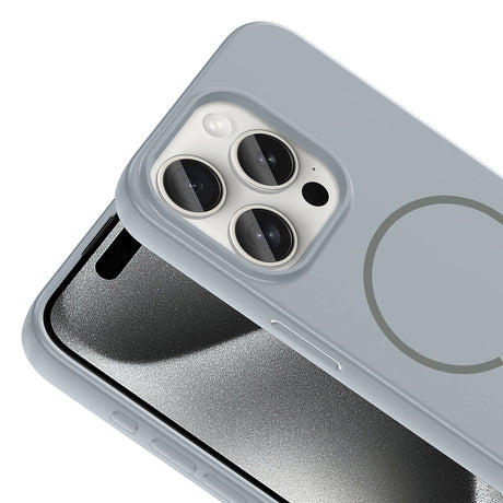 Apple iPhone 15 Pro Kılıf M-safe Şarj Özellikli Zore Meta Kapak