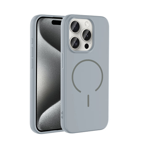 Apple iPhone 15 Pro Kılıf M-safe Şarj Özellikli Zore Meta Kapak